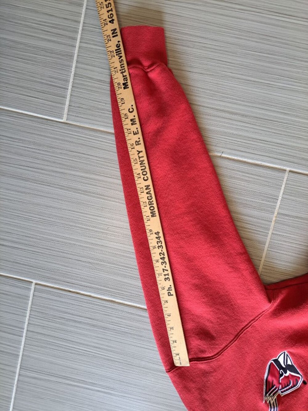 E5 Ball State Cardinals Red Zip-Up Hoodie Sweatshirt Women's L Embroidered - Picture 8 of 9